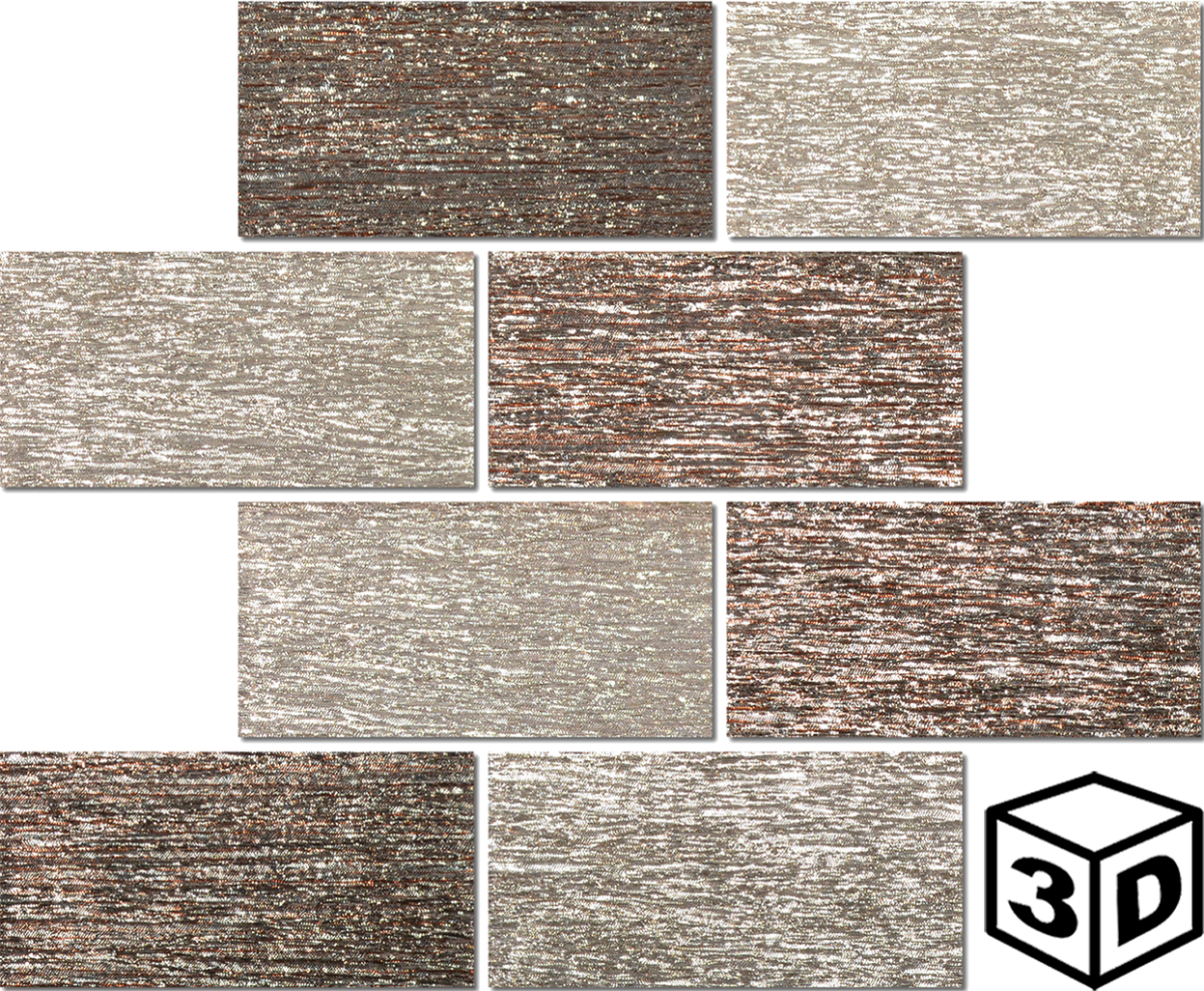 Kapson Chai Glass Brick 3" x 6" Mosaic