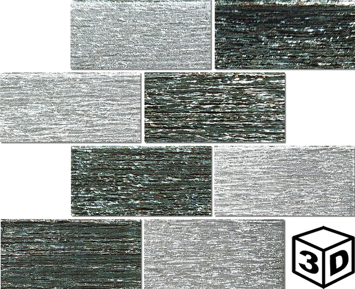 Kapson Nilgiri Glass Brick 3" x 6" Mosaic