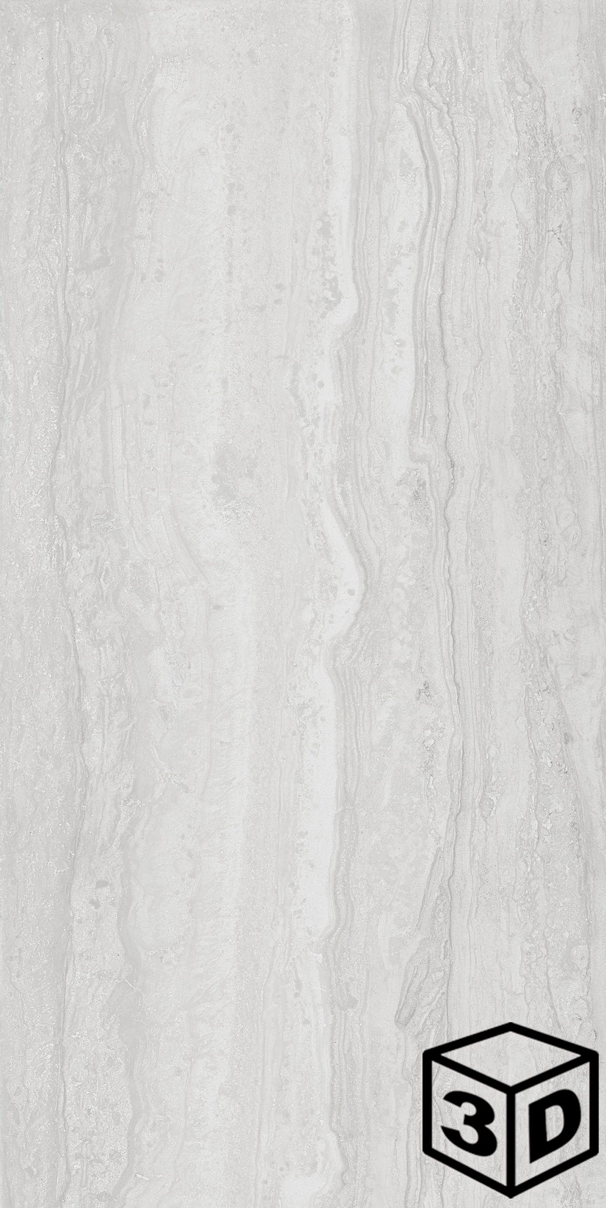 Memento Travertino Bianco Rectified Plus+ 23.25" x 46.5" Polished
