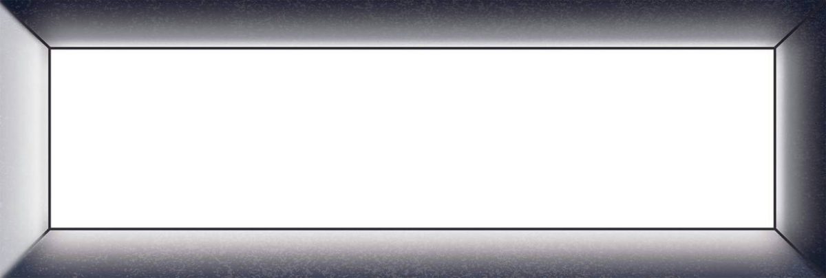Frame Blurred Black 3" x 9" Glossy