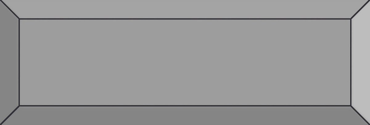 Frame Grey 3" x 9" Glossy