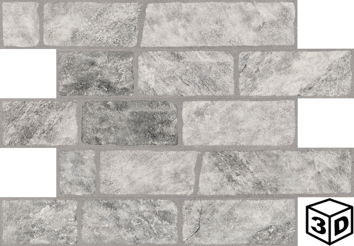Quarzo Grigio Brick 3.9" x 23.5"