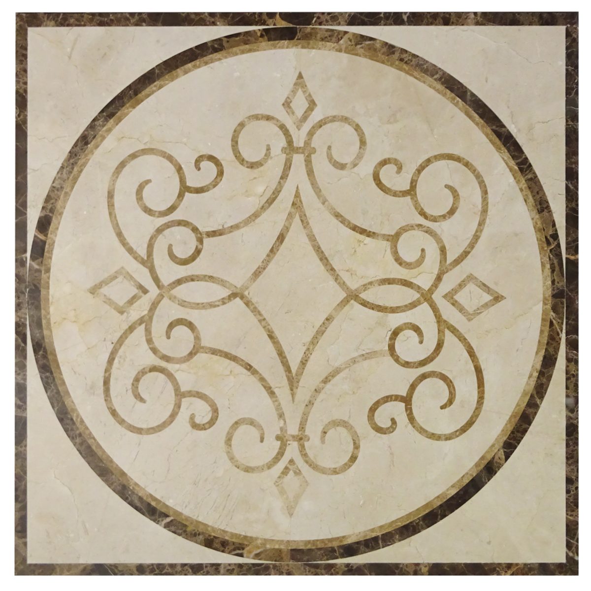 Classic Medallion 32" x 32" (C. Marfil, Emp) Alum Honeycomb back