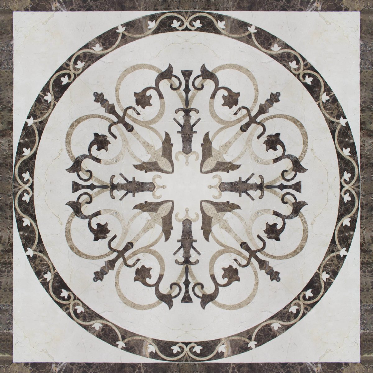 Royal Medallion 36" x 36" (C. Marfil, Emp) Alum Honeycomb back