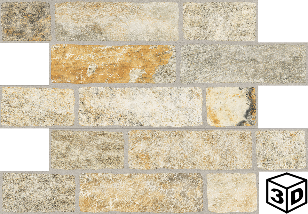 Quarzo Multicolore Brick 3.9" x 23.5"