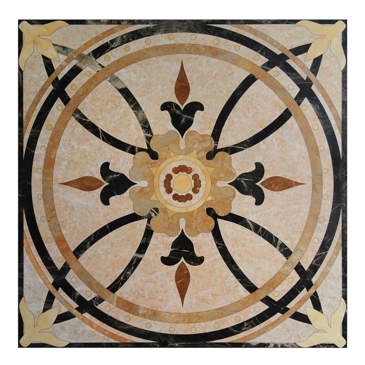 Morocco Crema Marfil  31.5"  x 31.5" Polished  Medallion