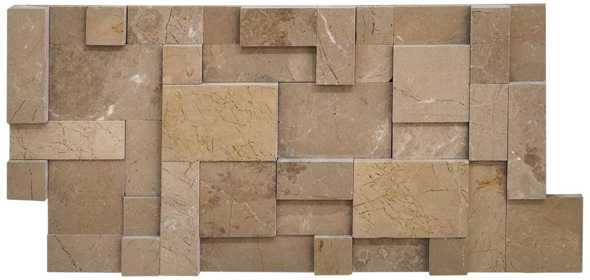 Imperial Beige 3D Elegant Mosaics 11"x22"