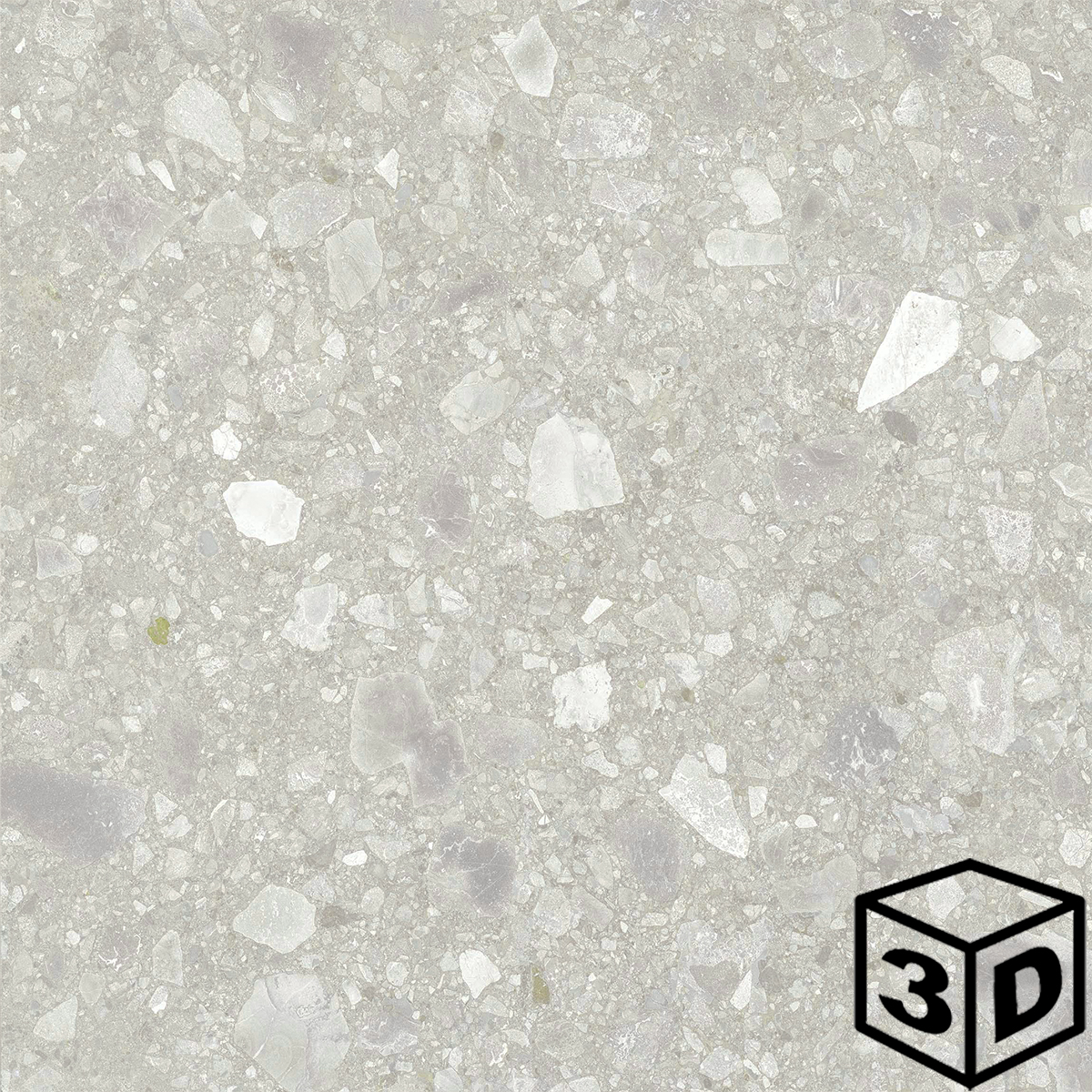 Ceppo di Gre Cluster Bianco Rectified 23.5" x 23.5" Matte