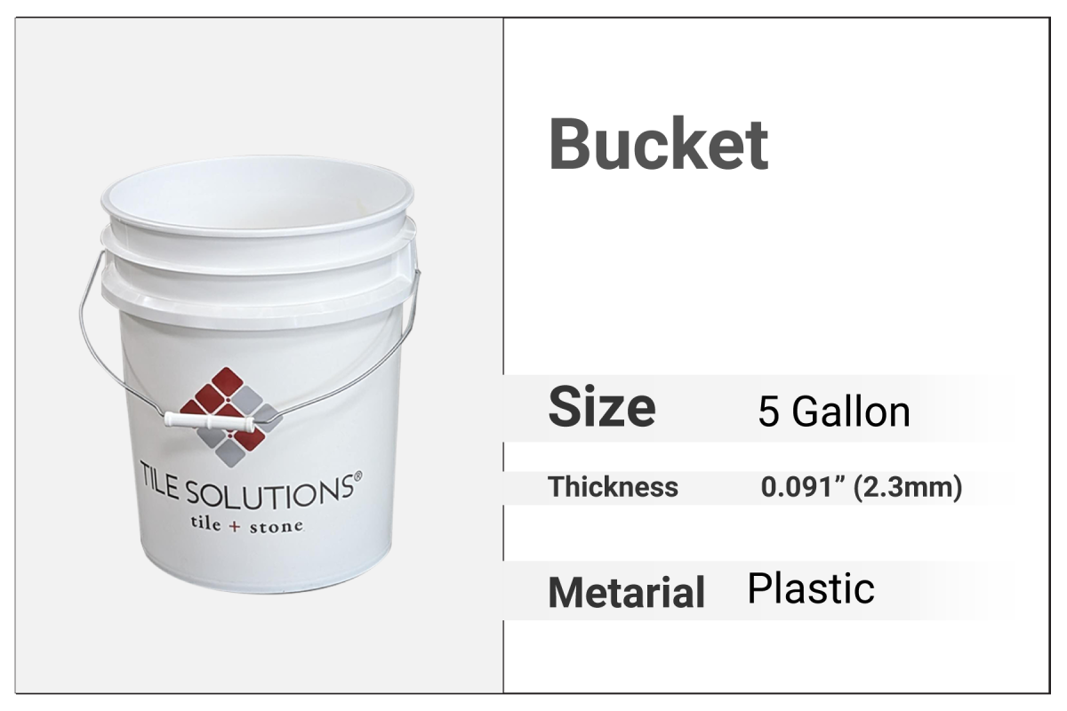 Tile Solutions Bucket 5 Gallon (Thickness 0.091 inch)