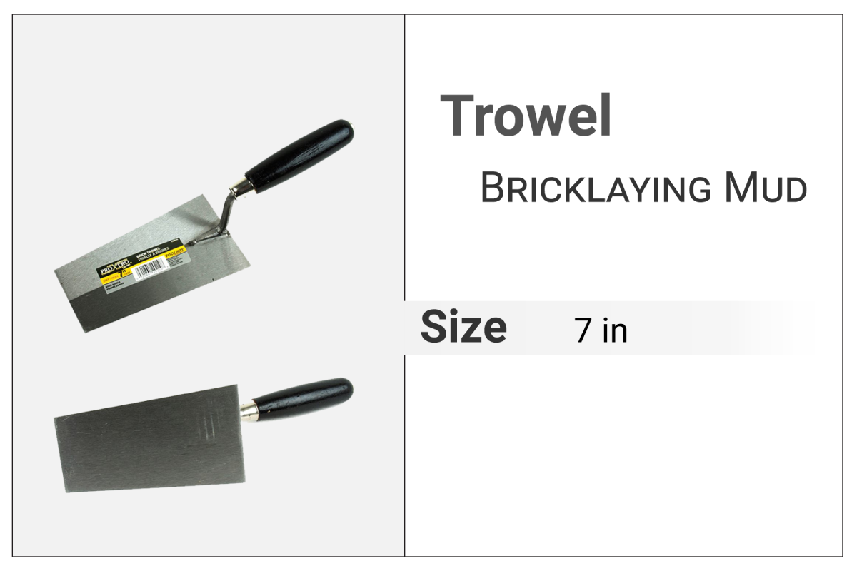 Bricklaying Mud Trowel 7"