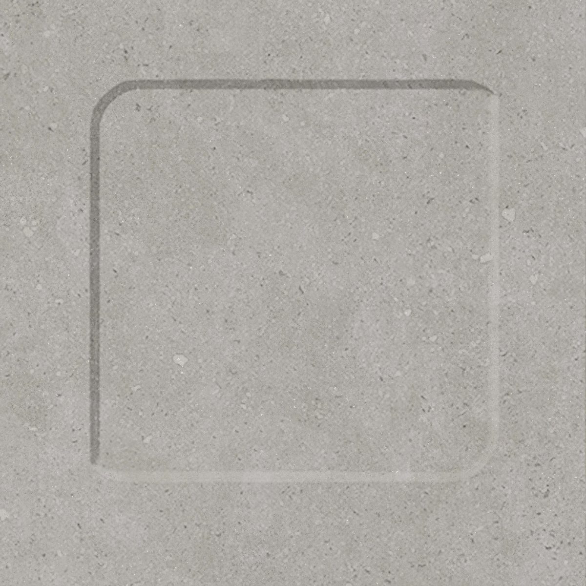Concept Grey 3D Decoro 8" x 8" Matte