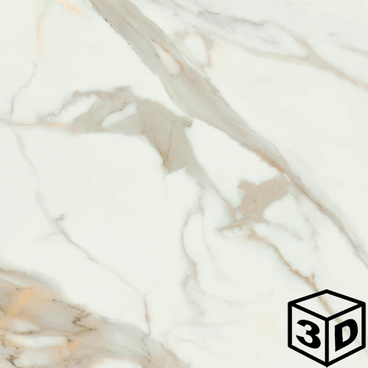 Calacata Gold Rectified 23.5" x 23.5" Polished