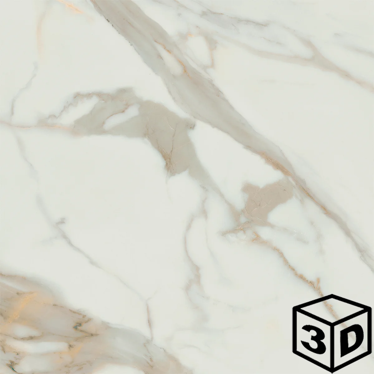 Calacata Gold Rectified 23.5" x 23.5" Matte