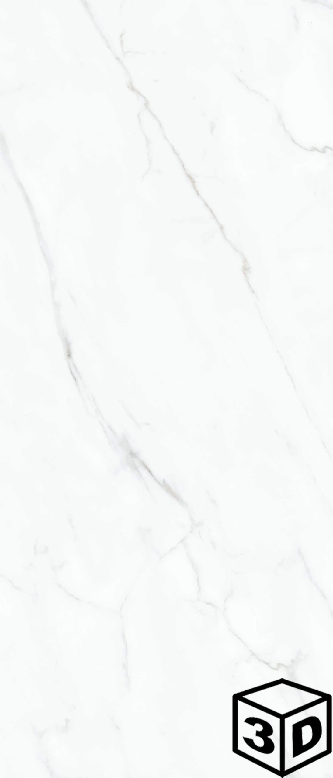 Veneto Carrara (C) 47.25" x 110.25" High Gloss