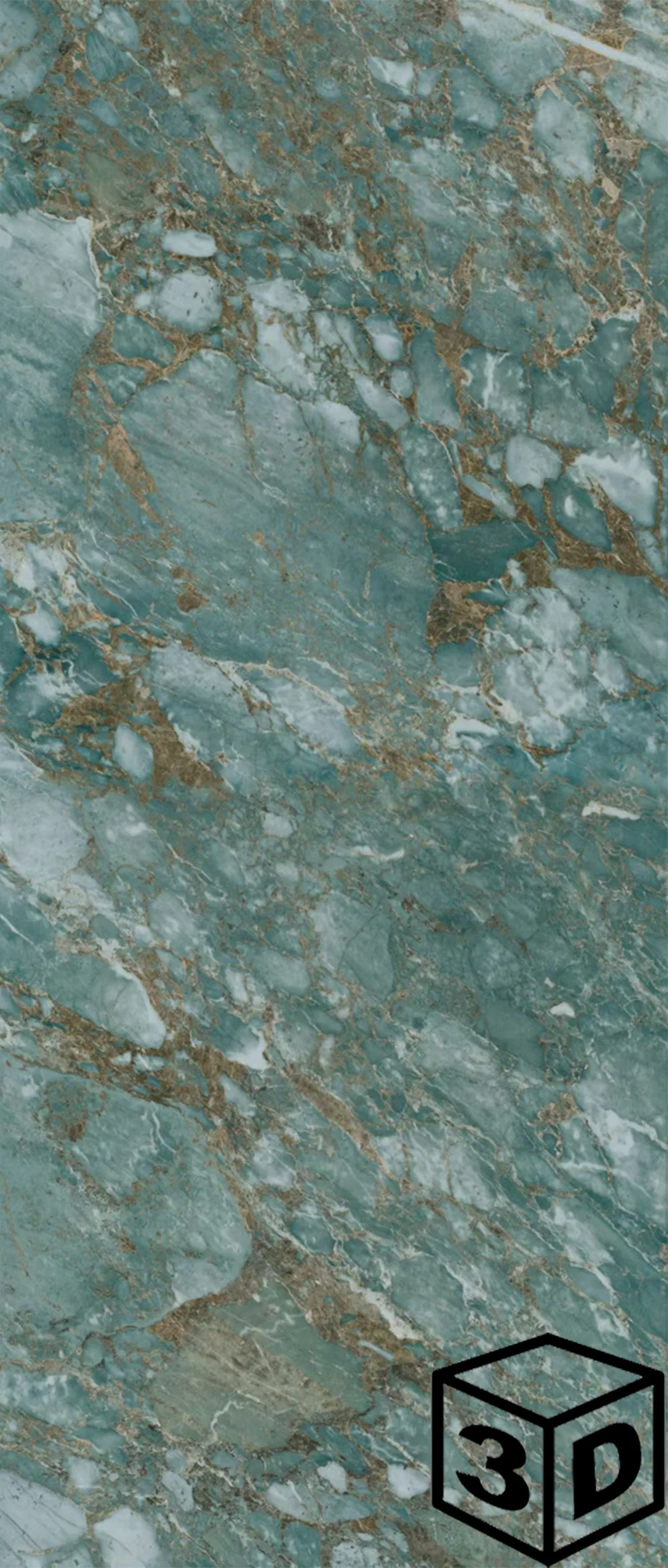 Amazonite Green 47.25" x 110.25" High Gloss