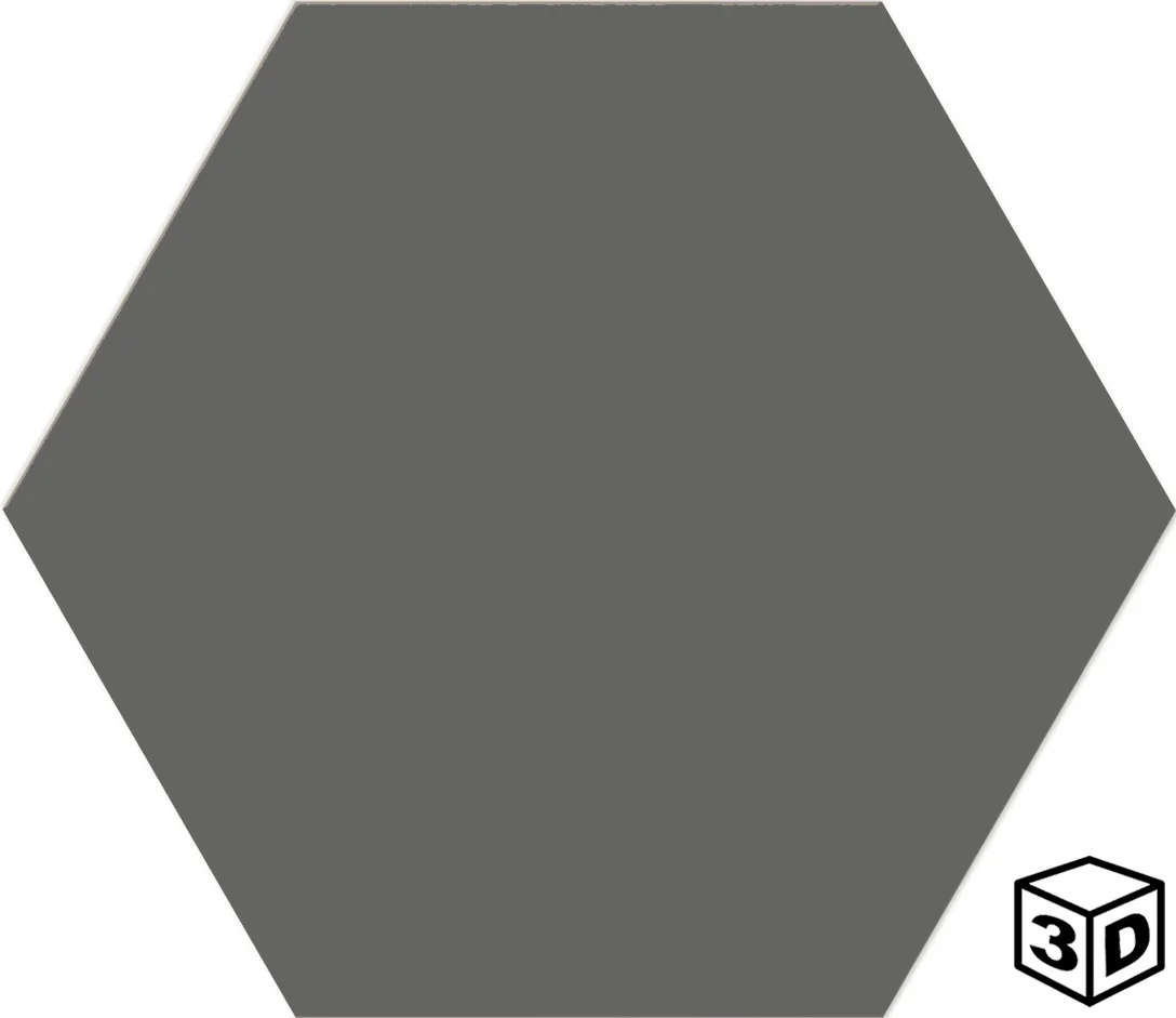 Super Light Grey 8" Hexagon Tile Matte