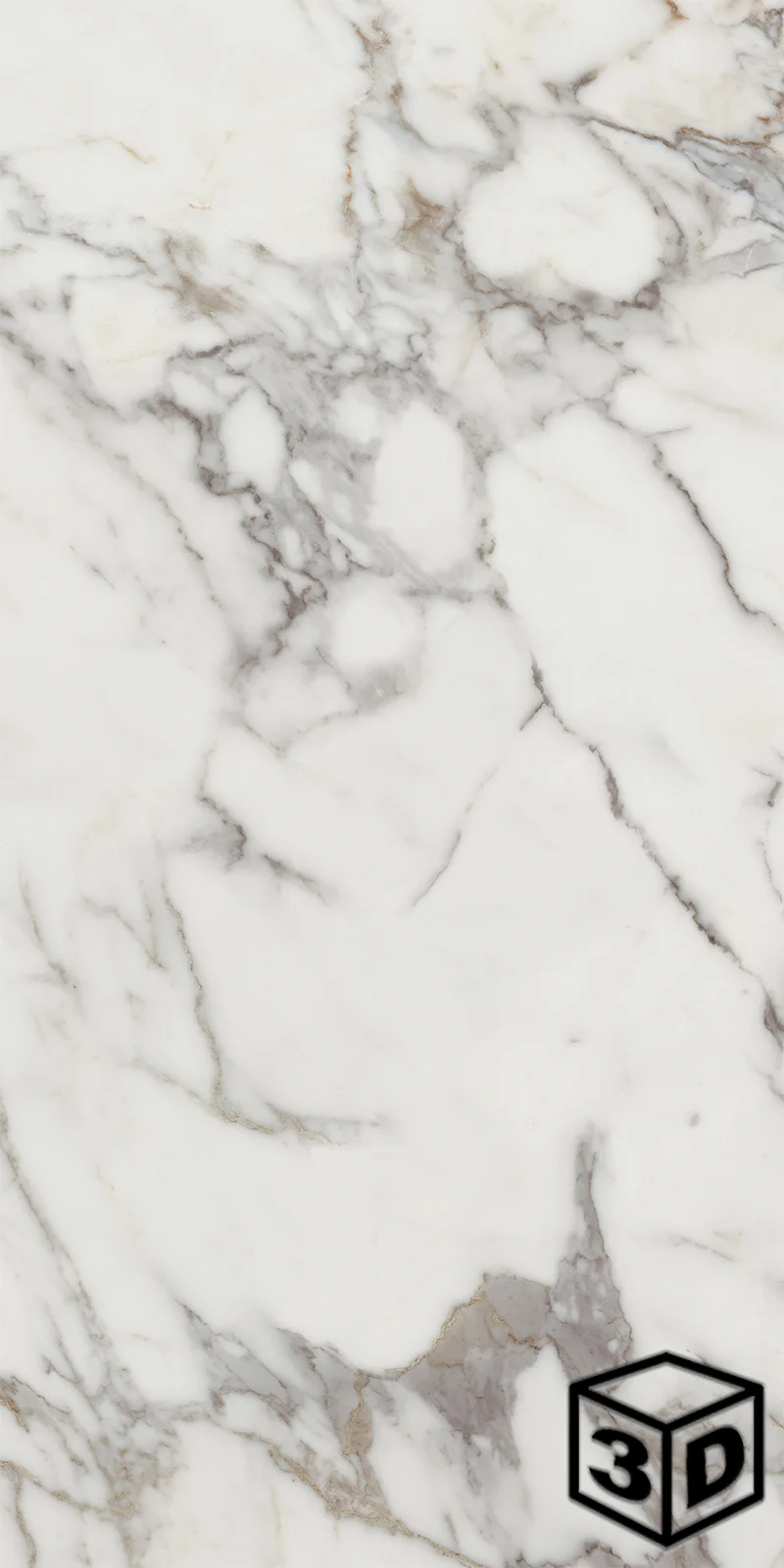 Calacatta Silver Rectified 23.6" x 47.25" Matte