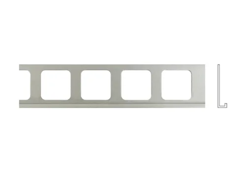 Metal L-Channel Satin Silver 5/16" x 8'