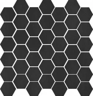 Andrika Charcoal Hexagon 2" Polished Mosaic