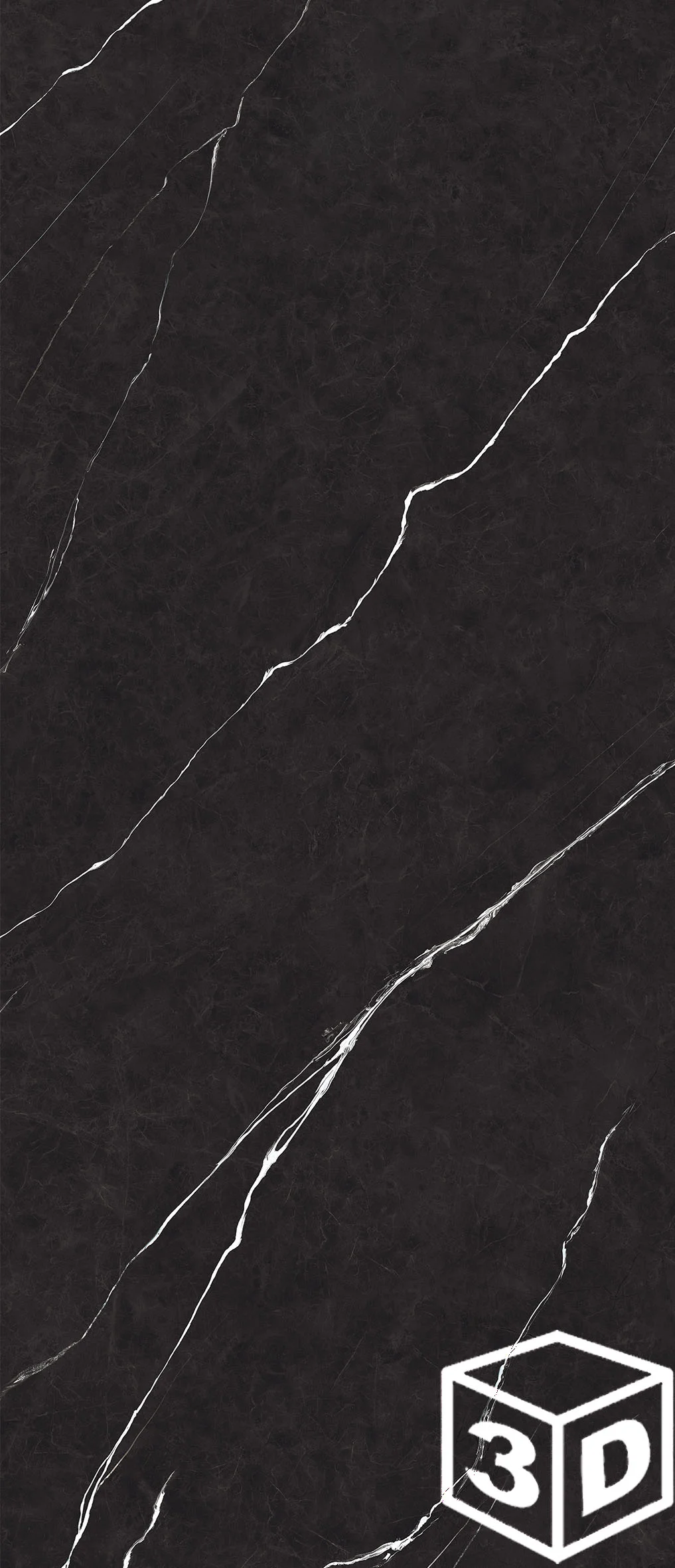 Kervin Black Rectified 47.25" x 110.25" Matte (SLAB 6MM)