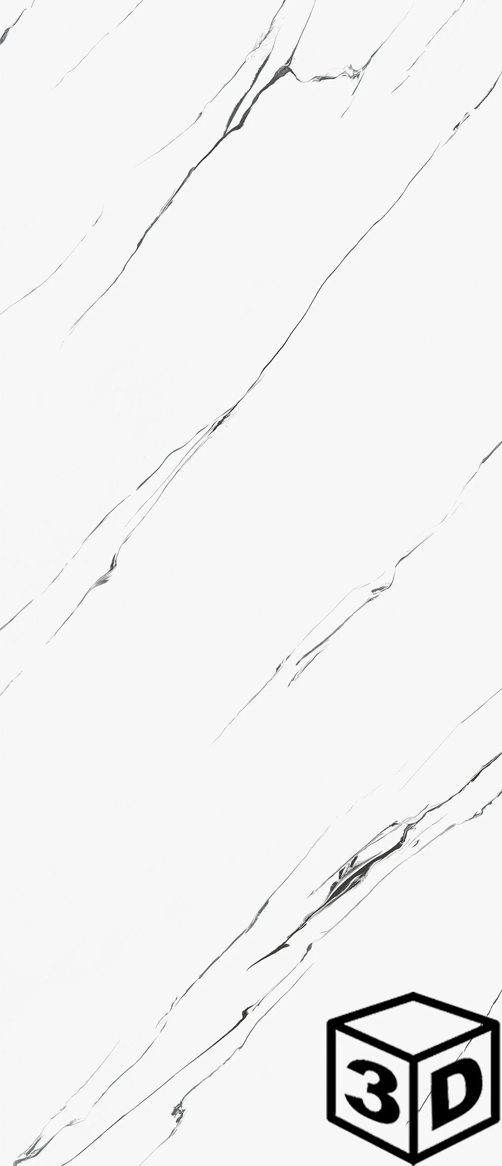 Kervin White Rectified 47.25" x 110.25" Polished (SLAB 6MM)