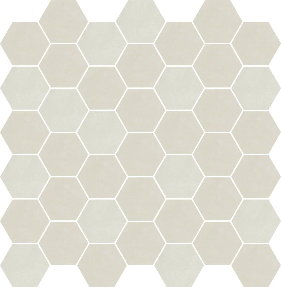 Andrika Ivory Hexagon 2" Mosaic