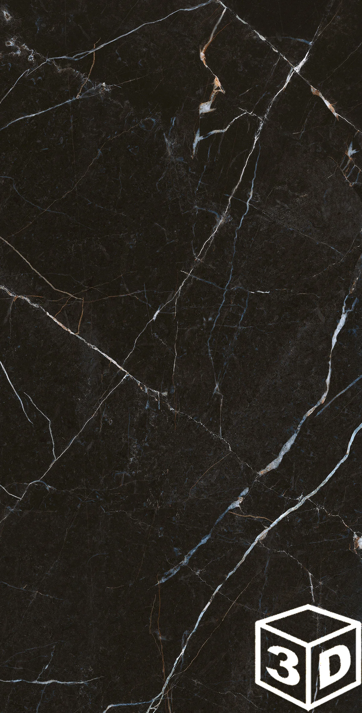 Mussah Black Rectified 23.25" x 46.9" Polished