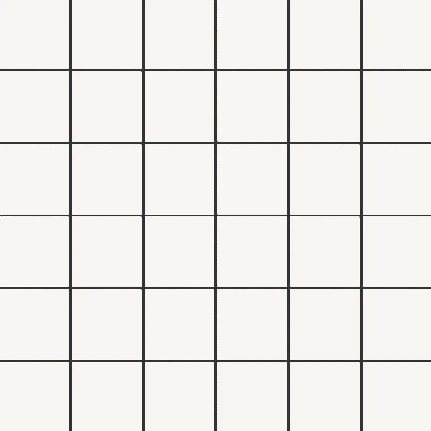 Super White 2" x 2" Matte Mosaic