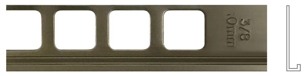 Metal L-Channel Light Bronze 3/8" x 8'