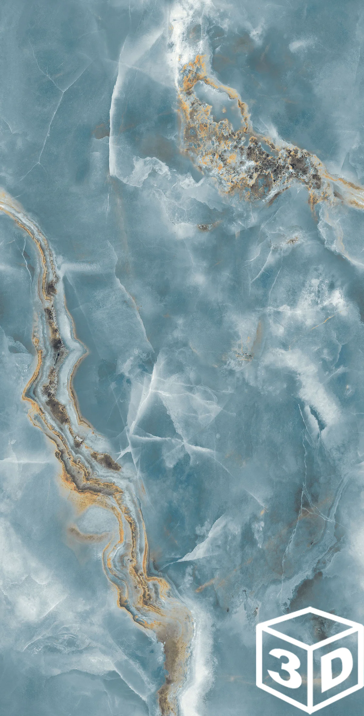 EdOnyx Aqua Rectified 23.6" x 47.25" Polished