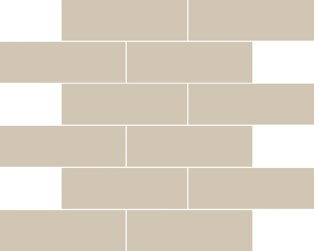 Nova Taupe Glass 2" x 6" Mosaic